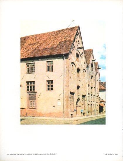 LAMINA V24818: Las Tres Hermanas conjunto medieval, Tallinn