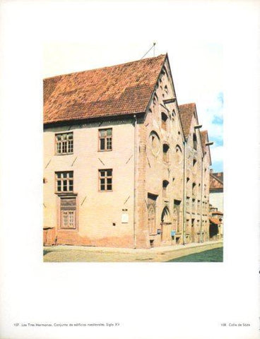 LAMINA V24818: Las Tres Hermanas conjunto medieval, Tallinn