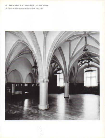 LAMINA V24821: Sala del Centro de Corporacion de Oleviste, Tallinn