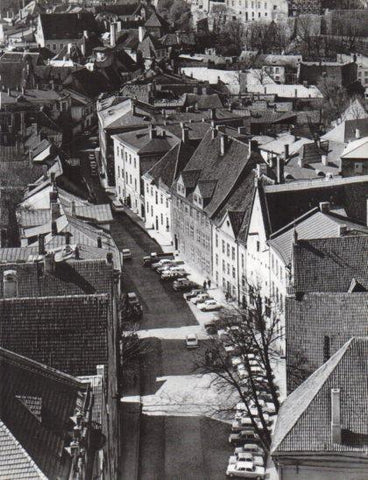 LAMINA V24812: Ciudad antigua vista desde la torre de la iglesia Oleviste, Tallinn