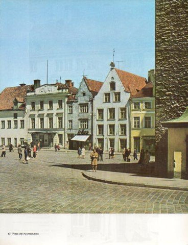 LAMINA V24798: Detalle plaza del ayuntamiento de Tallinn