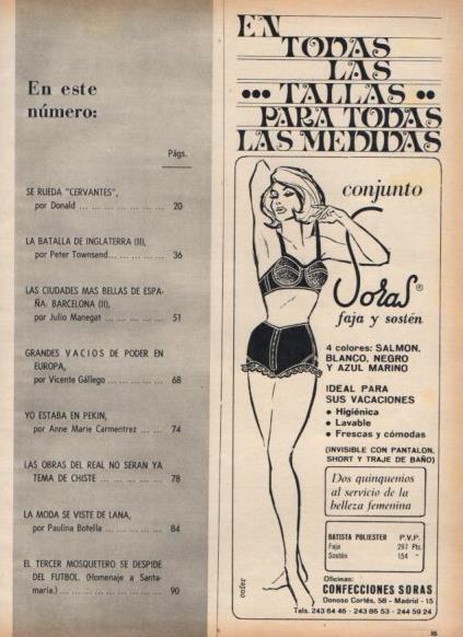 LAMINA V25156: Publicidad Confecciones Soras