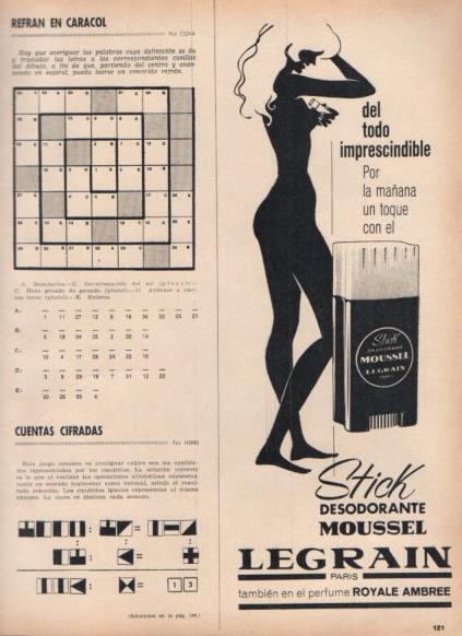LAMINA V25162: Publicidad Legrain stick desodorante