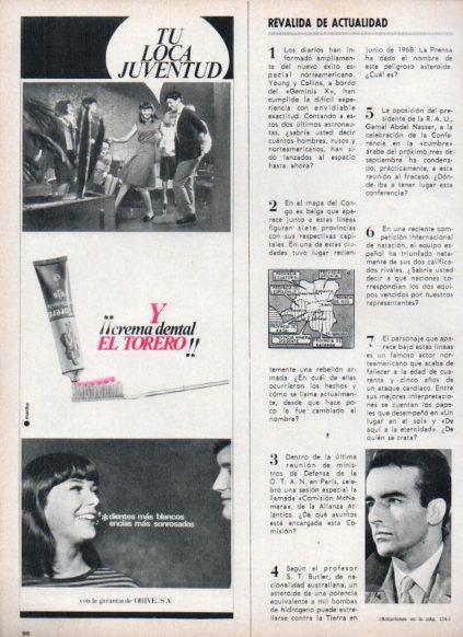 LAMINA V25164: Publicidad El Torero crema dental