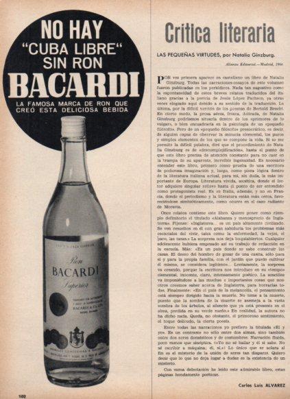 LAMINA V25166: Publicidad Ron Bacardi