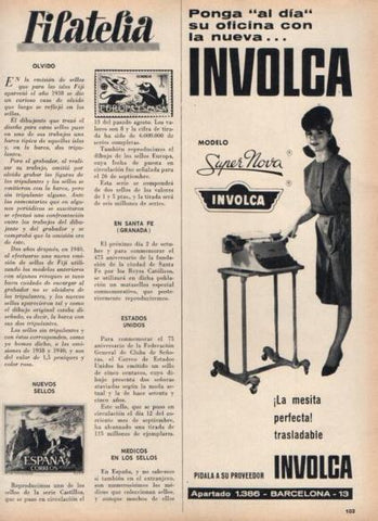 LAMINA V25153: Publicidad mesita Involca
