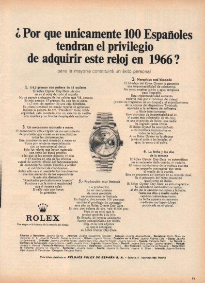 LAMINA V25172: Publicidad Rolex