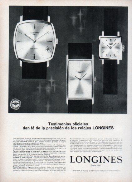 LAMINA V25177: Publicidad Longines
