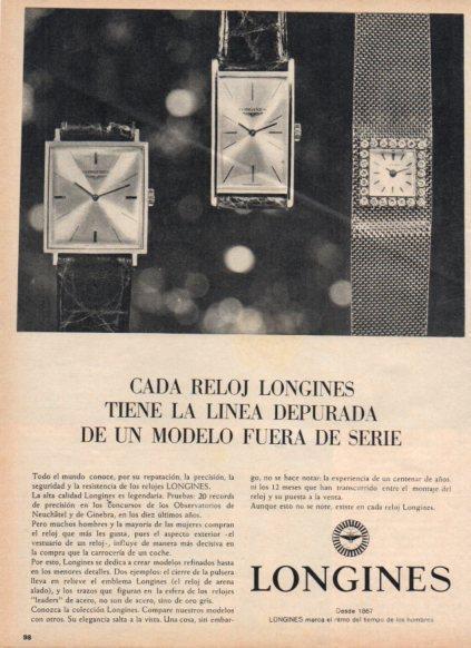 LAMINA V25179: Publicidad Longines