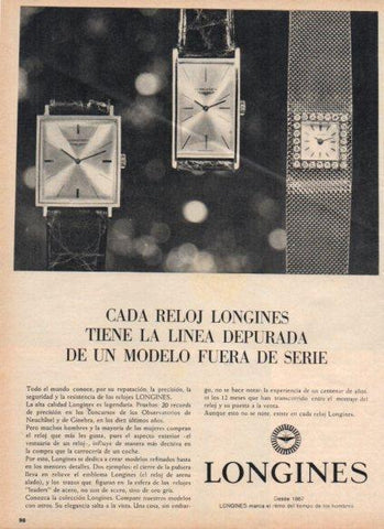 LAMINA V25179: Publicidad Longines