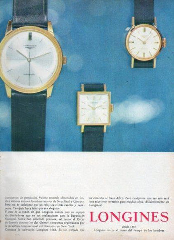 LAMINA V25180: Publicidad Longines