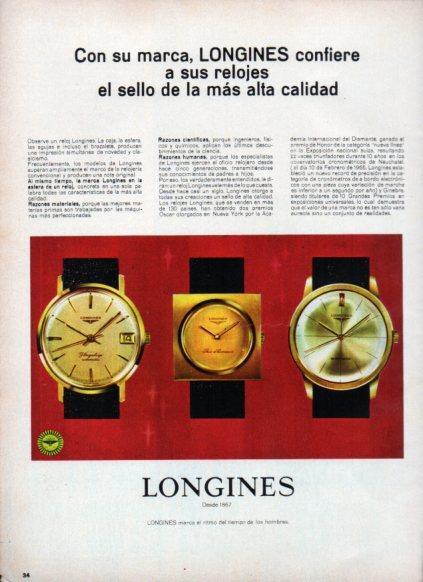 LAMINA V25181: Publicidad Longines
