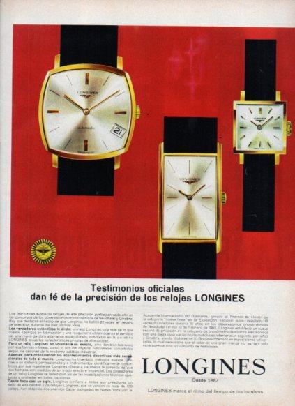 LAMINA V25182: Publicidad Longines