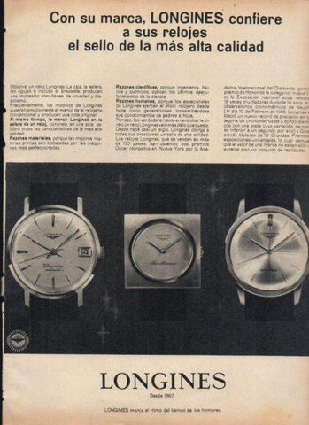LAMINA V25183: Publicidad Longines