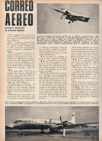 LAMINA V25121: Avion A-4F y Ilyshim II-18D