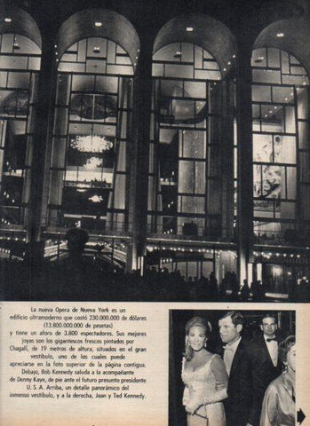 LAMINA V25122: Ted y Joan Kennedy en la Opera de Nueva York