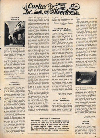 LAMINA V25129: Cartas al Director Blanco y Negro numero 2840