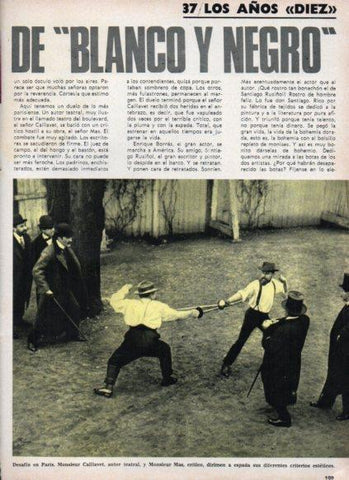 LAMINA V25145: Desafio en Paris entre Monsieur Caillavet y Mas 