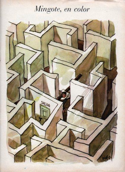 LAMINA V25147: Ilustracion de Mingote en color 1966