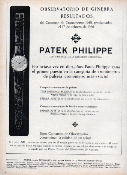 LAMINA V25185: Publicidad Patek Philippe