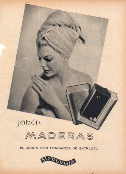 LAMINA V25223: Publicidad jabon Maderas de Myrurgia