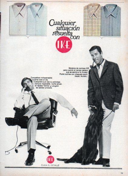 LAMINA V25230: Publicidad camisas Ike