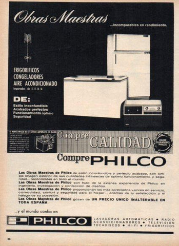 LAMINA V25238: Publicidad Philco
