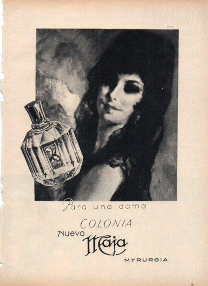 LAMINA V25243: Publicidad colonia Maja de Myrurgia