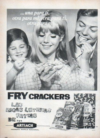 LAMINA V25246: Publicidad Fry Crackers de Artiach