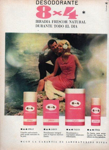 LAMINA V25249: Publicidad desodorante 8x4 de Nivea