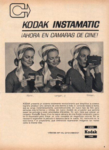 LAMINA V25220: Publicidad Kodak camaras de cine