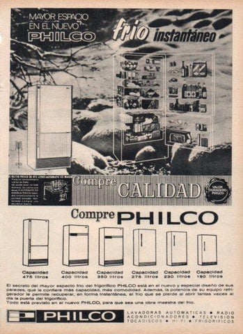 LAMINA V25190: Publicidad Philco