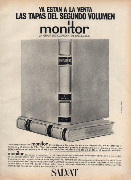 LAMINA V25194: Publicidad Salvat enciclopedia Monitor