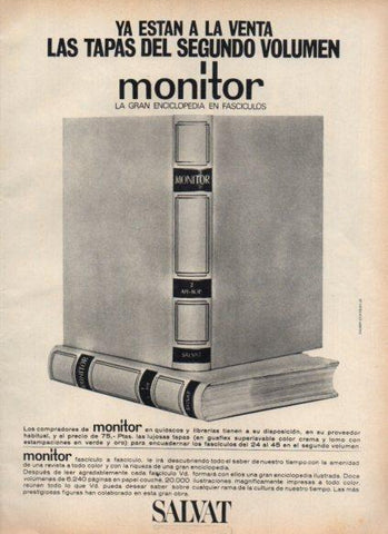 LAMINA V25194: Publicidad Salvat enciclopedia Monitor