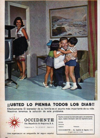 LAMINA V25196: Publicidad Occidente Compañía de Seguros
