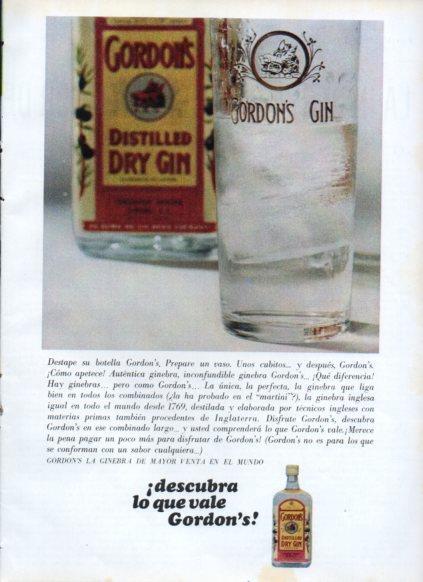 LAMINA V25200: Publicidad Gordon's ginebra