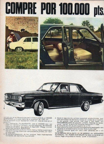 LAMINA V25206: Publicidad Dodge Barreiros