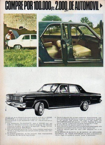 LAMINA V25209: Publicidad Dodge de Barreiros
