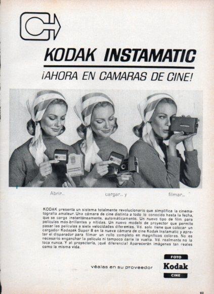 LAMINA V25217: Publicidad Kodak camaras de cine