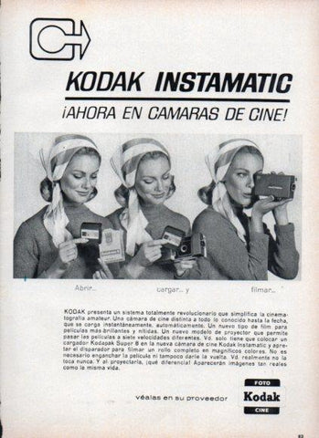 LAMINA V25217: Publicidad Kodak camaras de cine