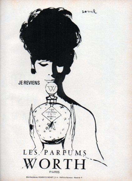 LAMINA V25203: Publicidad Les Parfums Worth