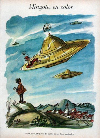 LAMINA V25023: Ilustracion de Mingote en color 1966