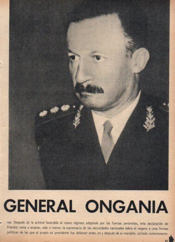 LAMINA V25029: General Ongania