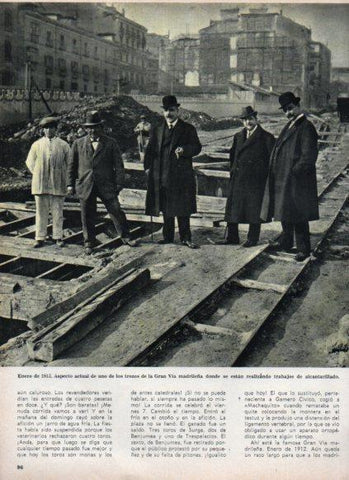 LAMINA V25016: La Gran Via de Madrid en 1912