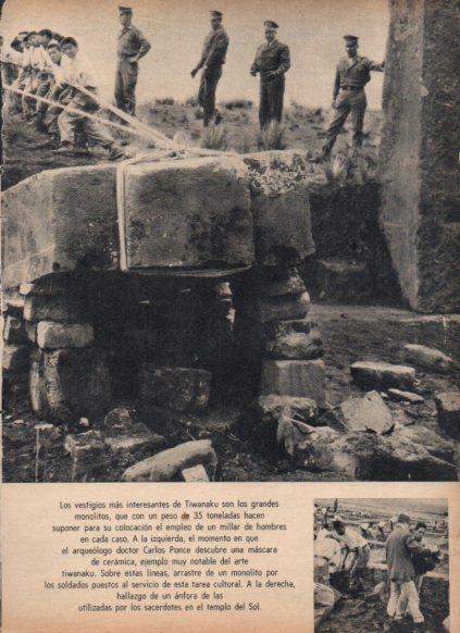 LAMINA V25033: Monolitos de Tiwanaku, Bolivia