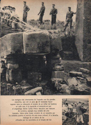 LAMINA V25033: Monolitos de Tiwanaku, Bolivia