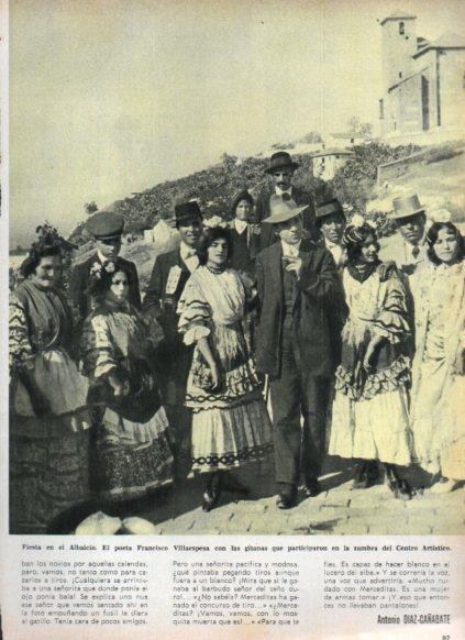 LAMINA V25039: F. Villaespesa en la fiesta de Albaicin