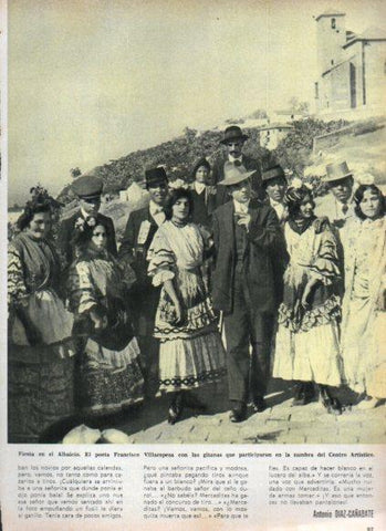 LAMINA V25039: F. Villaespesa en la fiesta de Albaicin