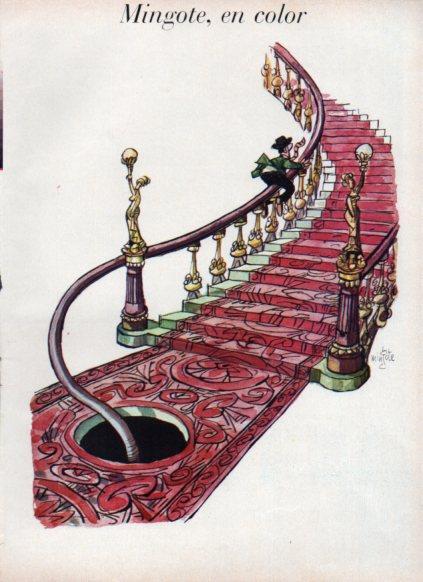 LAMINA V25013: Ilustracion de Mingote en color 1966