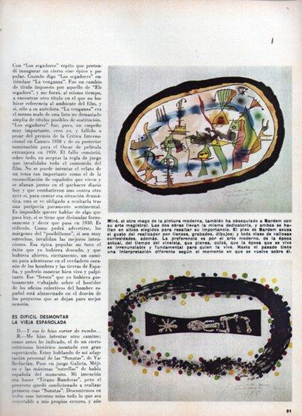 LAMINA V24985: Pinturas de Miro obsequio a J. Antonio Bardem